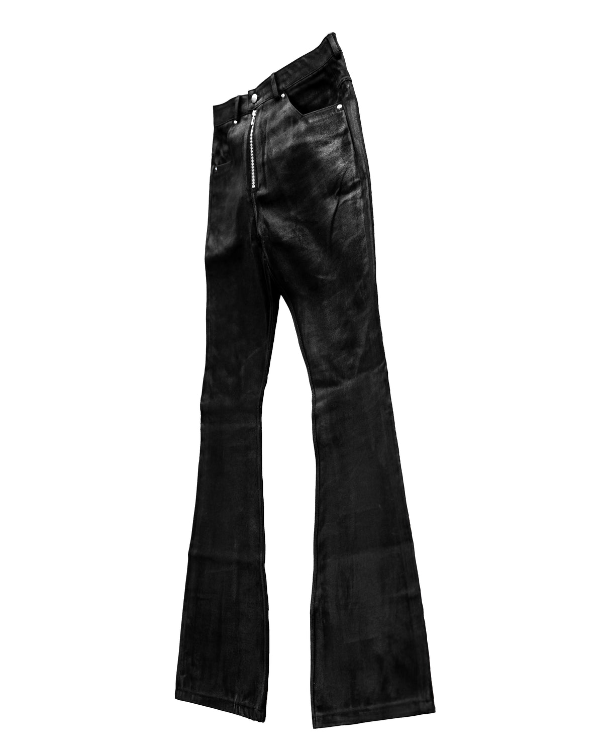 SET COATING FLARE PANTS & COATING FUR CROPPED BIG HOODIE FIT