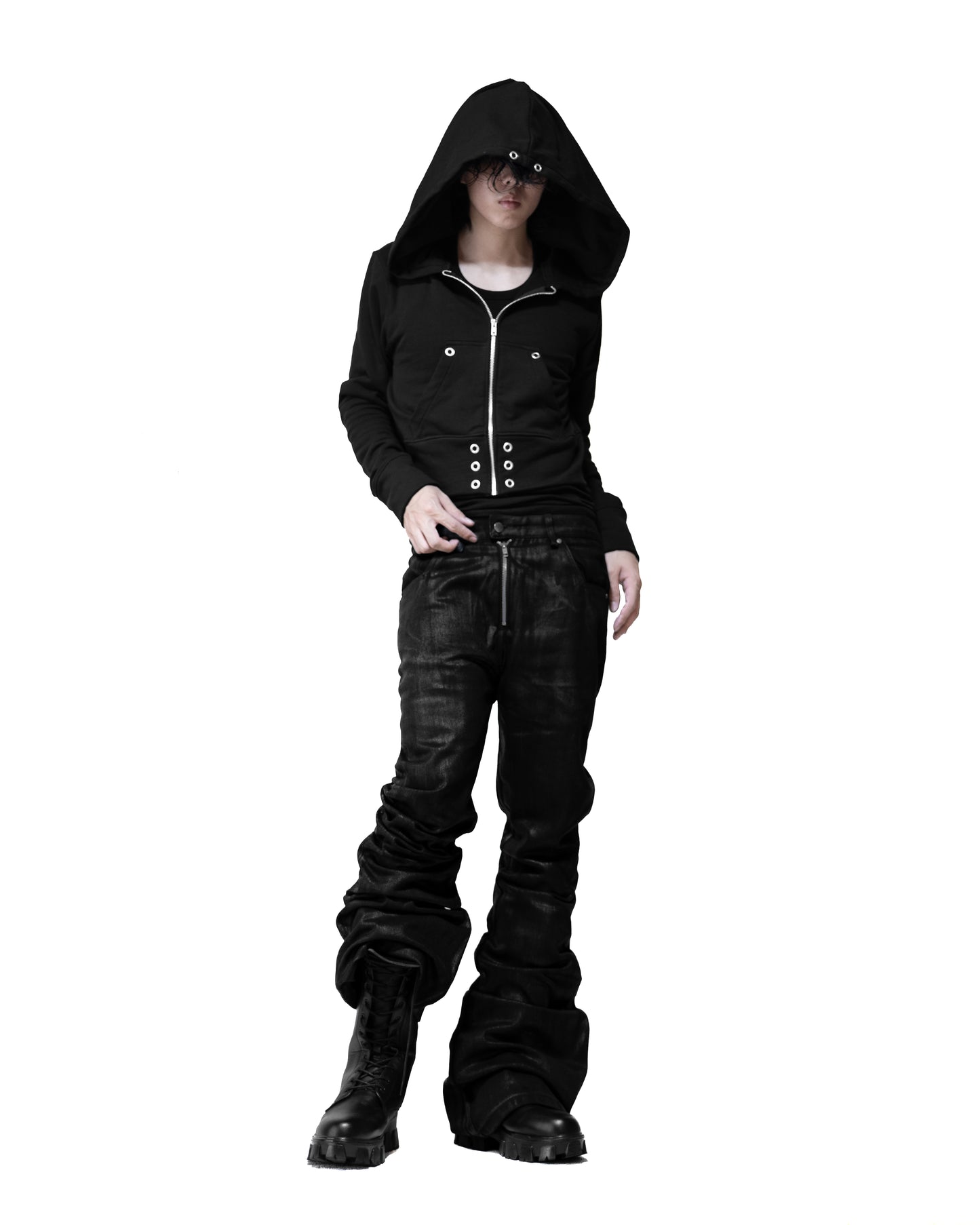 ALL CAPO COATING FLARE PANTS