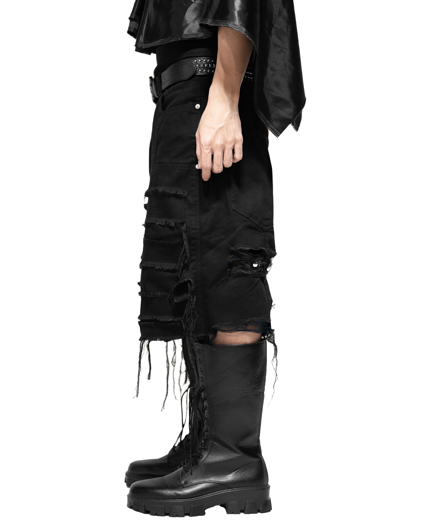 DAMAGE DOUBLE KNEE SHORTS