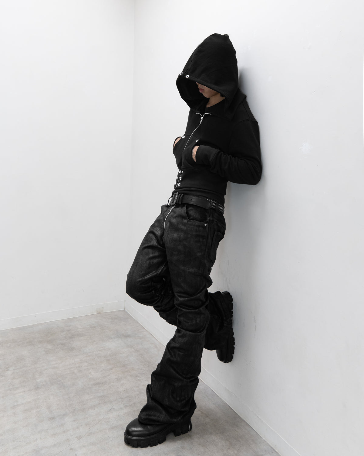 ALLCAPO COATING FLARE PANTS