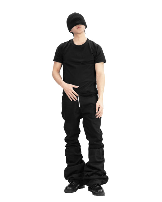 ALL CAPO STACKED LONG FLARE PANTS