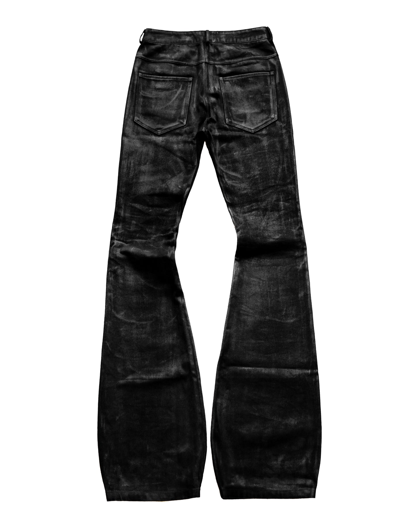 ALL CAPO COATING STACKED LONG FLARE PANTS