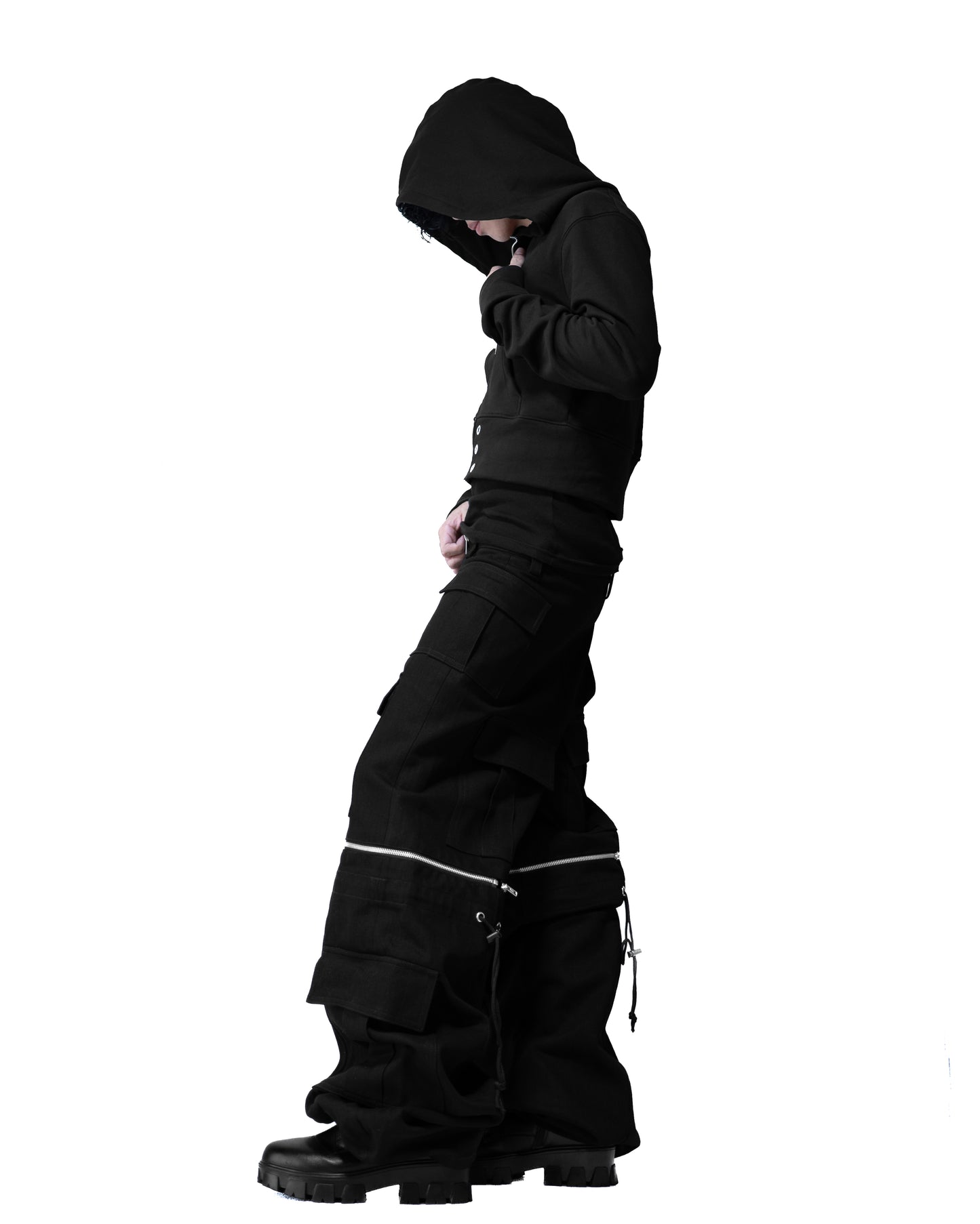 ALLCAPO CROPPED BIG HOODIE FIT