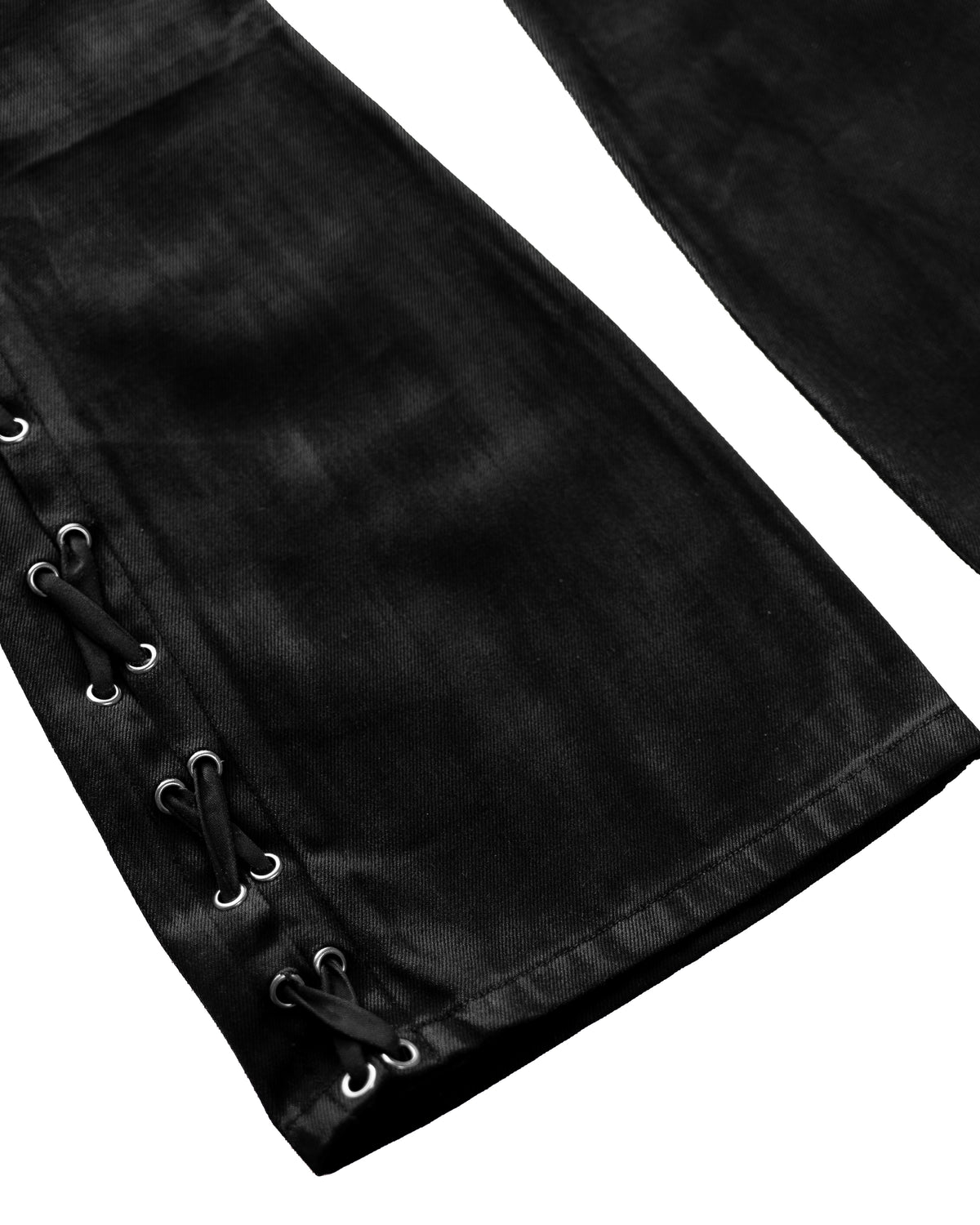 SIDE COATING LACE FLARE PANTS