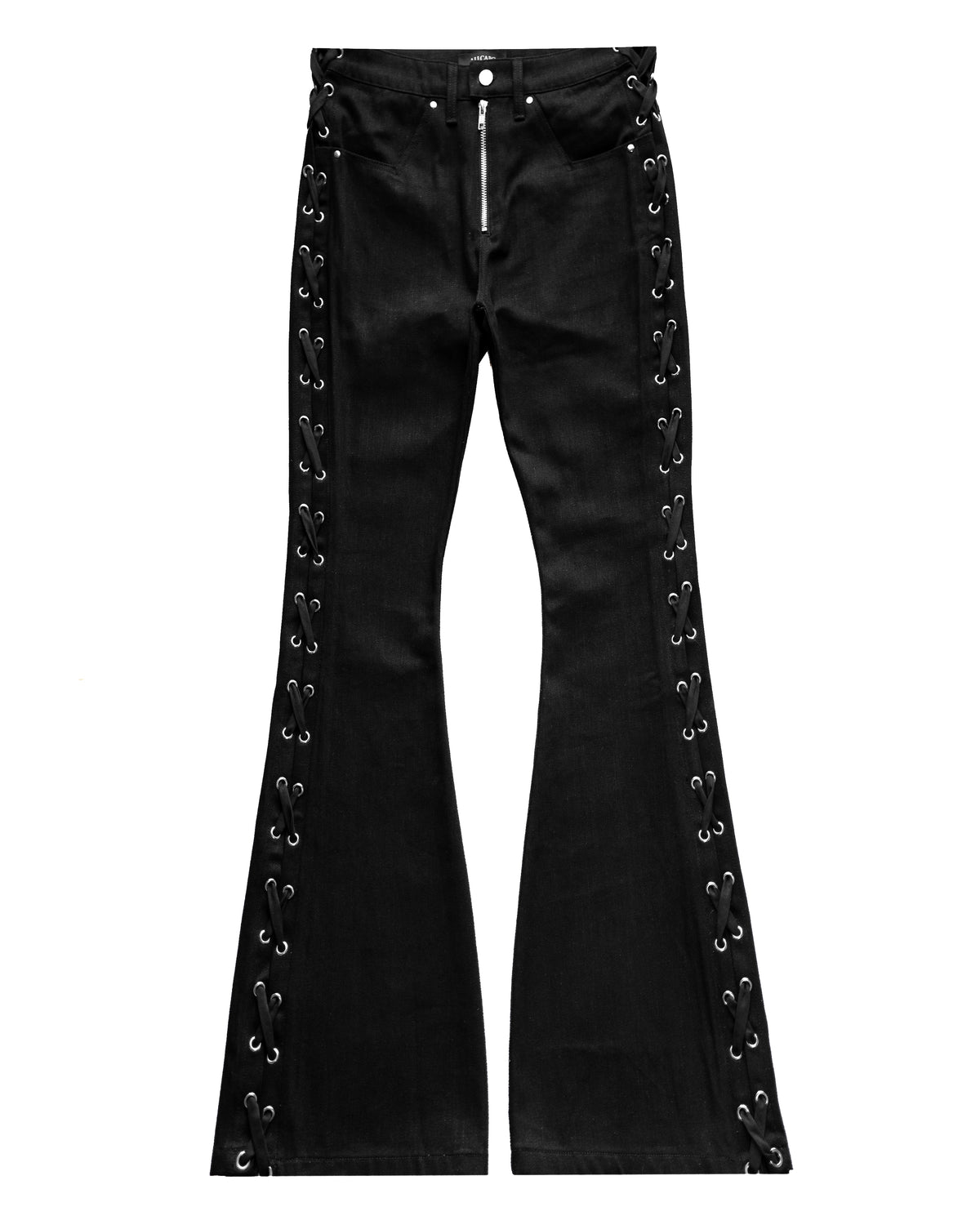 SET SIDE LACE FLARE PANTS & CROPPED BIG HOODIE FIT
