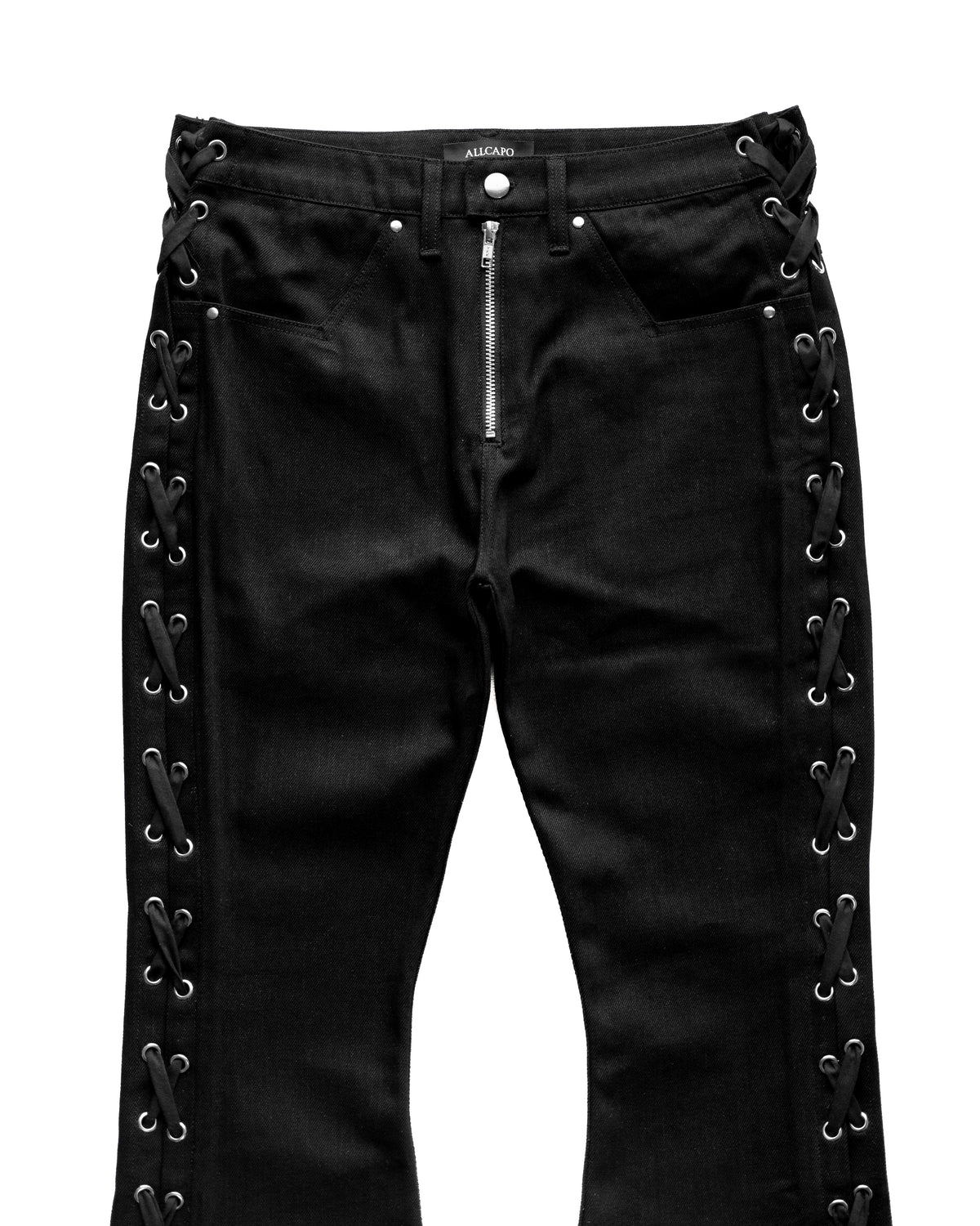 SET SIDE LACE FLARE PANTS & CROPPED BIG HOODIE FIT