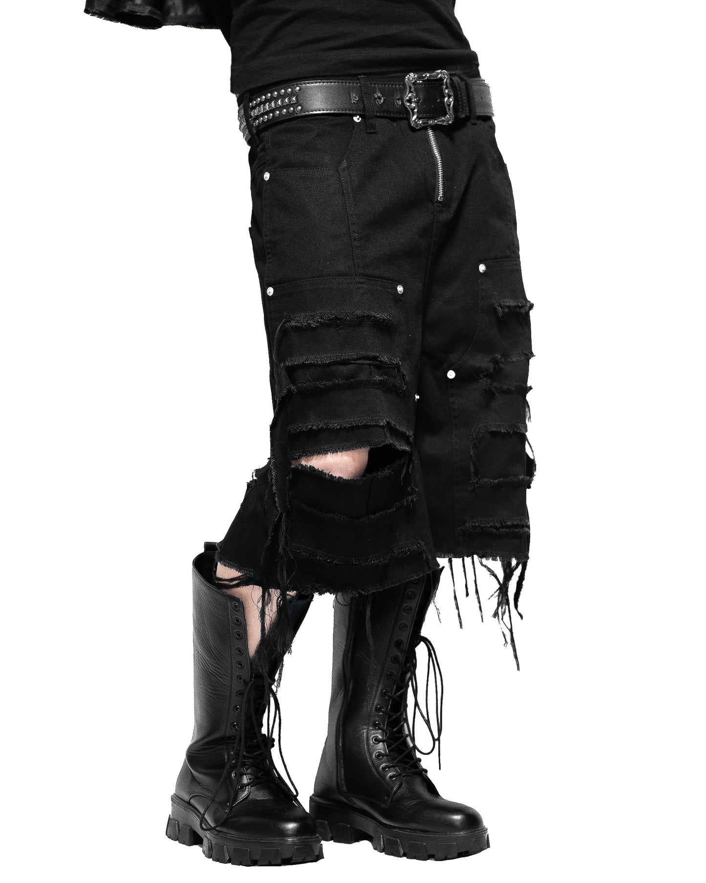 DAMAGE  DOUBLE KNEE SHORTS