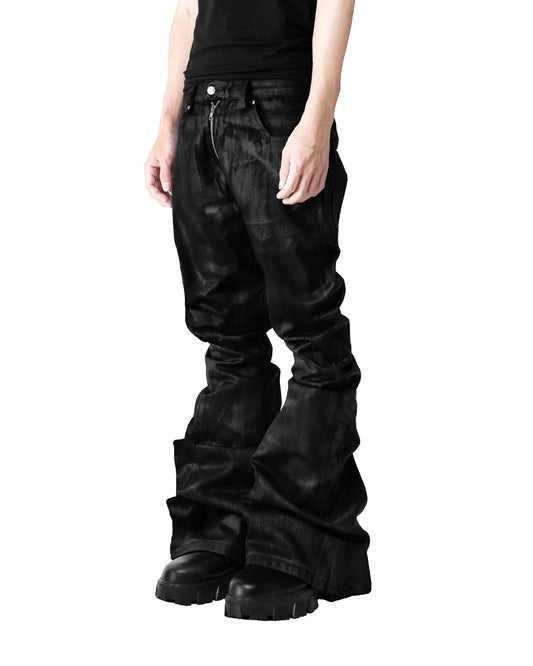 ALLCAPO COATING FLARE PANTS